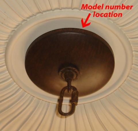 Model number location