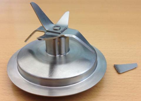 Broken blender blade
